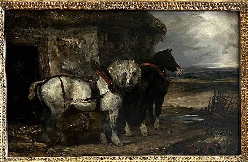 Eugène Delacroix — Deux chevaux de ferme 1827